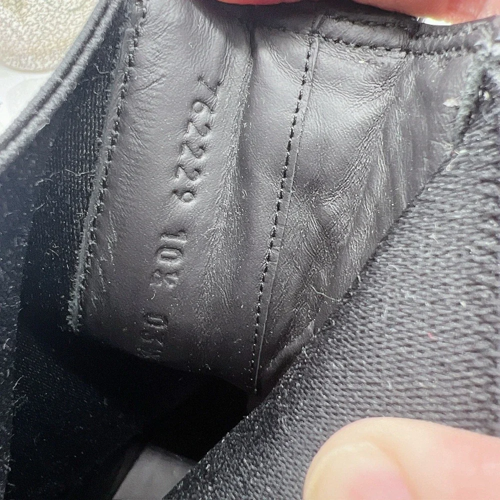 Gucci Chelsea Leather Interlocking GG Ankle Boots Black Men's UK 10.5 US 11